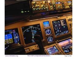 Cockpit view during go-around with pilot hands pushing throttle to TOGA position, flight display showing climb attitude